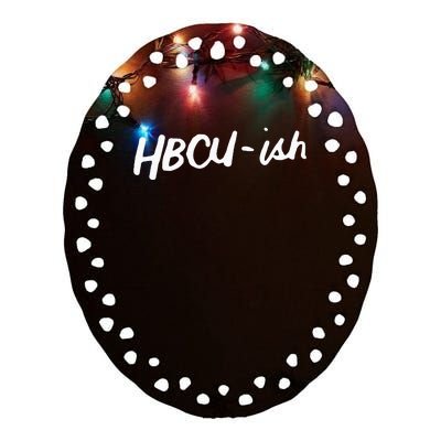 HBCU ISH Historical Black College Alumni Ceramic Oval Ornament