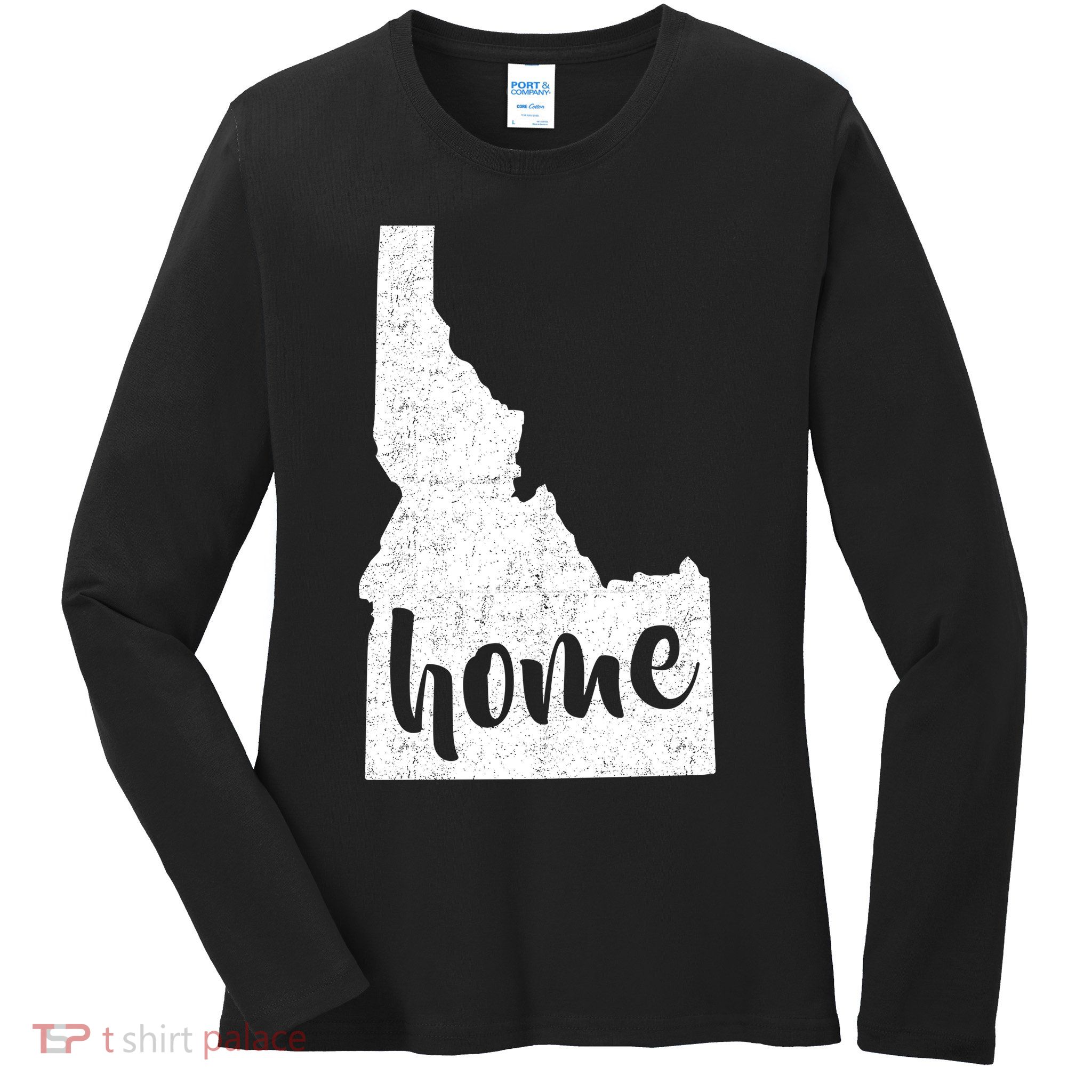 Idaho Home State Ladies Long Sleeve Shirt