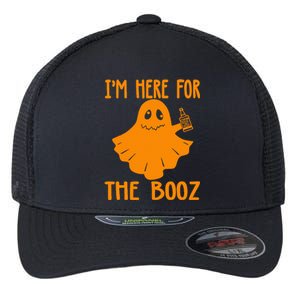 Halloween I’m Here For The Booz Flexfit Unipanel Trucker Cap