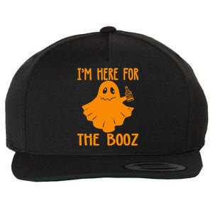 Halloween I’m Here For The Booz Wool Snapback Cap