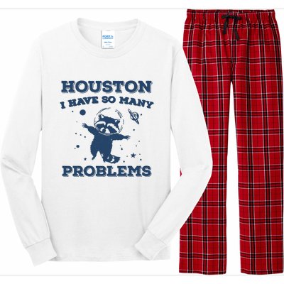 Houston I Have So Many Problems Vintage Long Sleeve Pajama Set