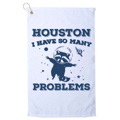 Houston I Have So Many Problems Vintage Golf Towel