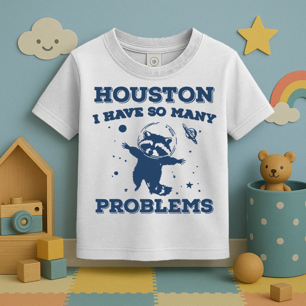 Houston I Have So Many Problems Vintage Toddler T-Shirt