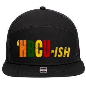 HBCU Ish Historically Black College Alumni 7 Panel Mesh Trucker Snapback Hat