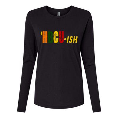 HBCU Ish Historically Black College Alumni Womens Cotton Relaxed Long Sleeve T-Shirt