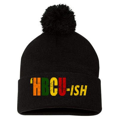 HBCU Ish Historically Black College Alumni Pom Pom 12in Knit Beanie