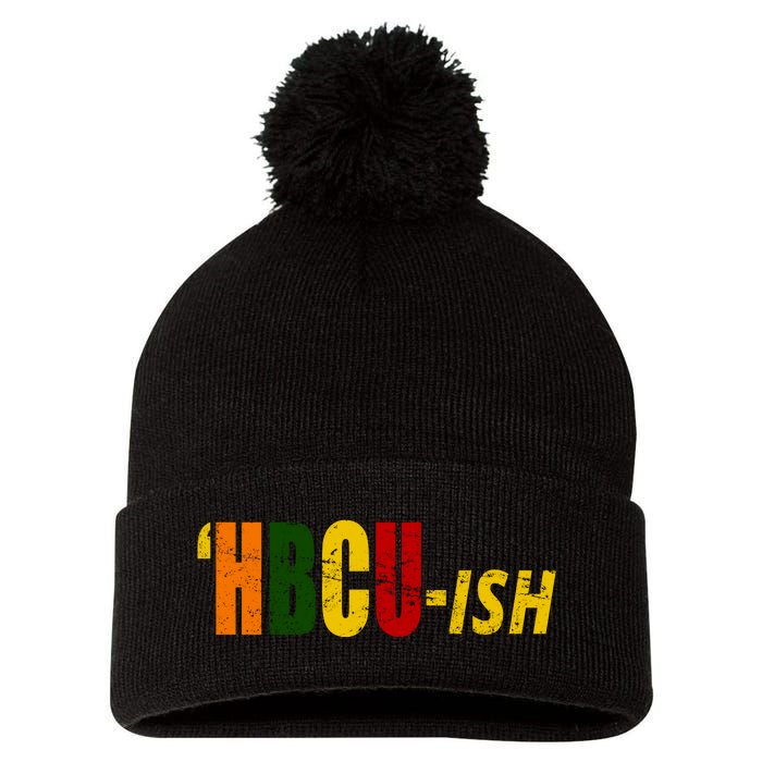 HBCU Ish Historically Black College Alumni Pom Pom 12in Knit Beanie