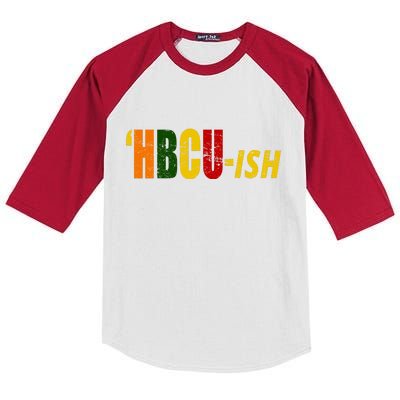 HBCU Ish Historically Black College Alumni Kids Colorblock Raglan Jersey