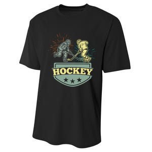 Hockey Ice Hockey Player Performance Sprint T-Shirt