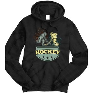 Hockey Ice Hockey Player Tie Dye Hoodie