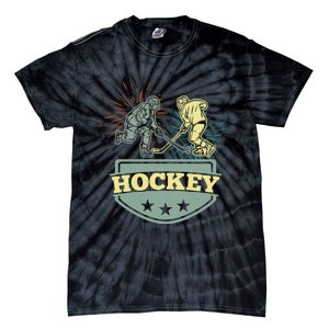 Hockey Ice Hockey Player Tie-Dye T-Shirt