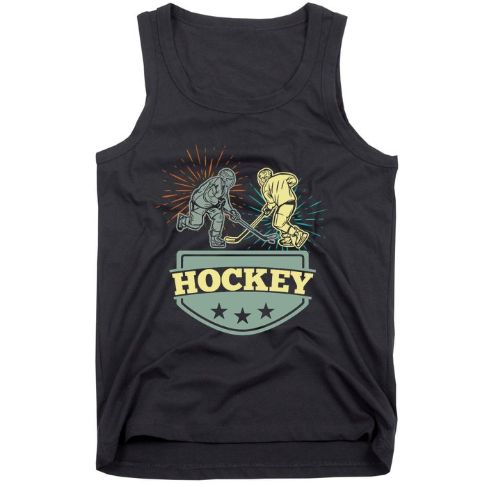 Hockey Ice Hockey Player Tank Top