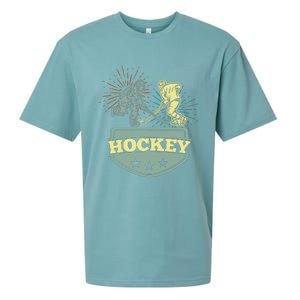 Hockey Ice Hockey Player Sueded Cloud Jersey T-Shirt