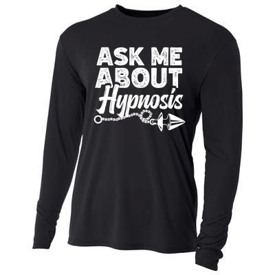 Hypnotic Illusion Hypnosis Ask Me About Hypnosis Cooling Performance Long Sleeve Crew