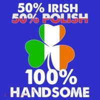 Half Irish Half Polish Handsome St Patricks Day Gift Tall T-Shirt