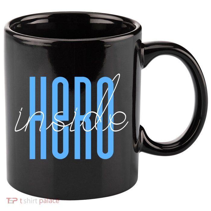 Hero Inside 11oz C Handle Ceramic Mug