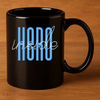 Hero Inside 11oz C Handle Ceramic Mug
