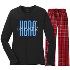 Hero Inside Women's Long Sleeve Flannel Pajama Set 