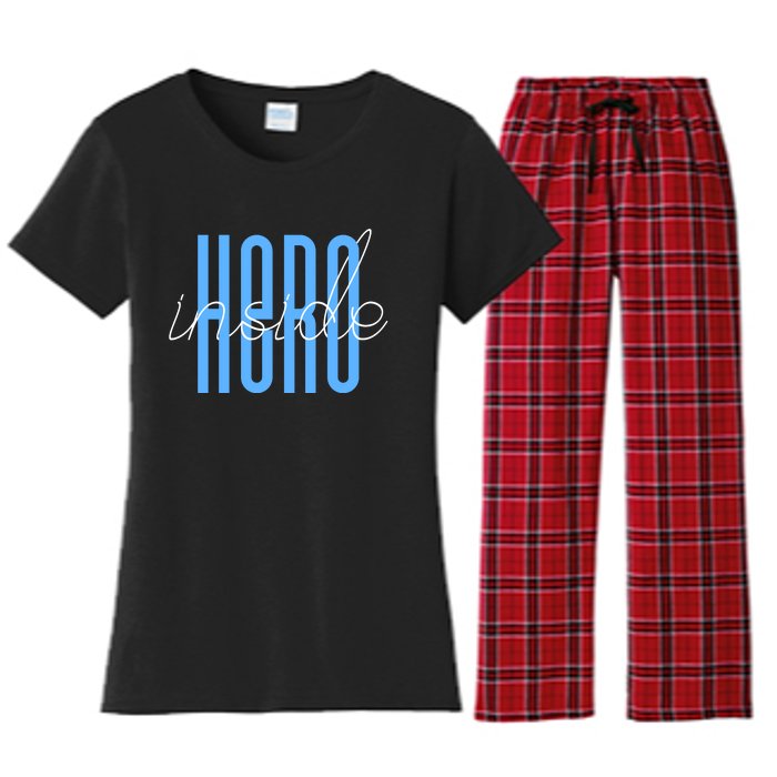 Hero Inside Women's Flannel Pajama Set