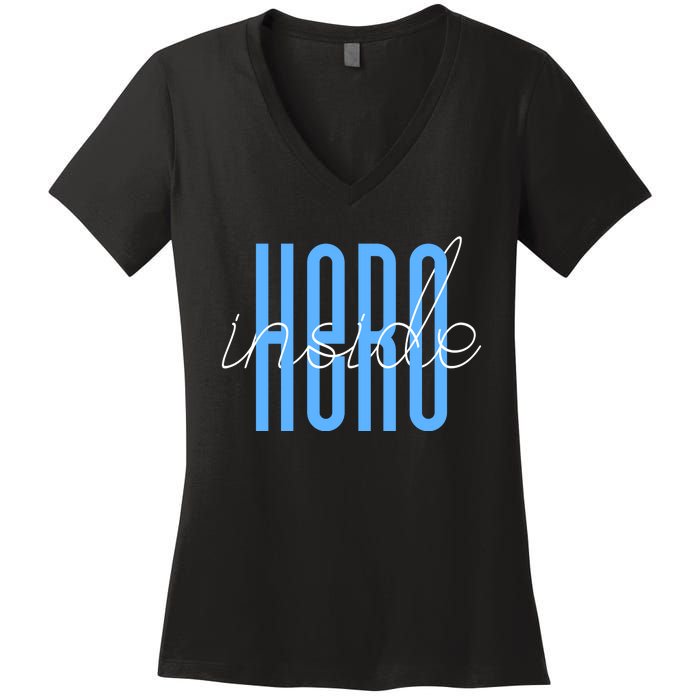 Hero Inside Women's V-Neck T-Shirt