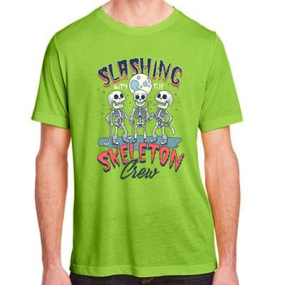 Halloween Ice Hockey Slashing With The Skeleton Crew Cute Gift Adult ChromaSoft Performance T-Shirt