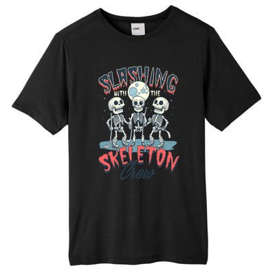 Halloween Ice Hockey Slashing With The Skeleton Crew Cute Gift Tall Fusion ChromaSoft Performance T-Shirt