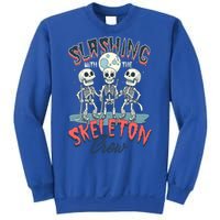 Halloween Ice Hockey Slashing With The Skeleton Crew Cute Gift Sweatshirt