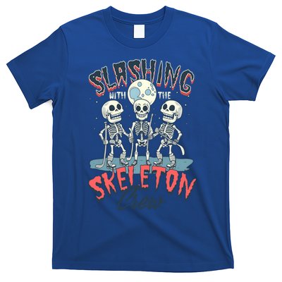 Halloween Ice Hockey Slashing With The Skeleton Crew Cute Gift T-Shirt