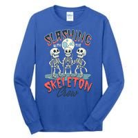 Halloween Ice Hockey Slashing With The Skeleton Crew Cute Gift Tall Long Sleeve T-Shirt