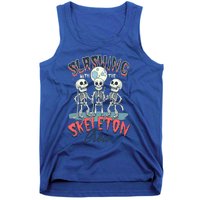 Halloween Ice Hockey Slashing With The Skeleton Crew Cute Gift Tank Top