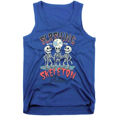 Halloween Ice Hockey Slashing With The Skeleton Crew Cute Gift Tank Top