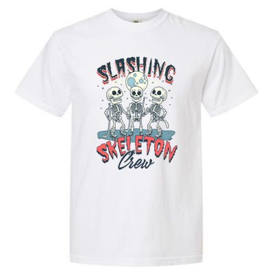 Halloween Ice Hockey Slashing With The Skeleton Crew Cute Gift Garment-Dyed Heavyweight T-Shirt