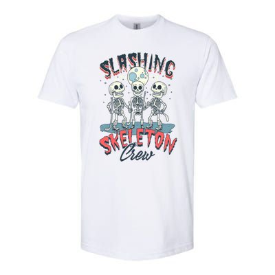 Halloween Ice Hockey Slashing With The Skeleton Crew Cute Gift Softstyle CVC T-Shirt