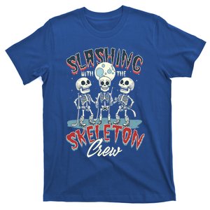 Halloween Ice Hockey Slashing With The Skeleton Crew Gift T-Shirt