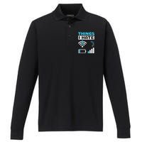 Hings I Hate Programmer Gamer Computer Nerd Performance Long Sleeve Polo