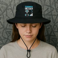 Hings I Hate Programmer Gamer Computer Nerd Legacy Cool Fit Booney Bucket Hat