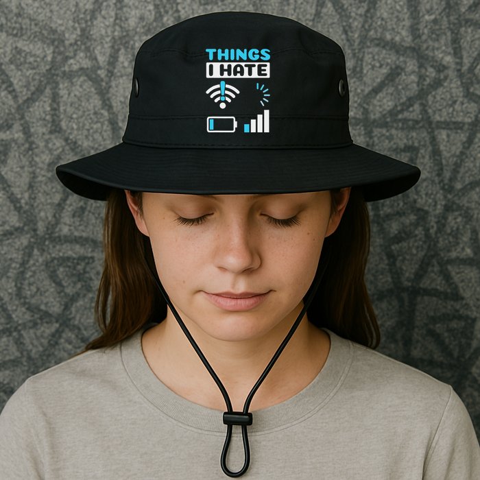 Hings I Hate Programmer Gamer Computer Nerd Legacy Cool Fit Booney Bucket Hat