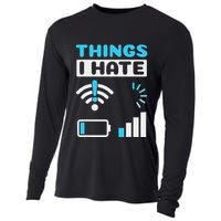 Hings I Hate Programmer Gamer Computer Nerd Cooling Performance Long Sleeve Crew