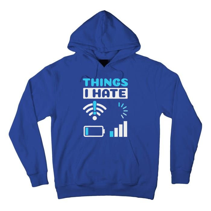 Hings I Hate Programmer Gamer Computer Nerd Tall Hoodie