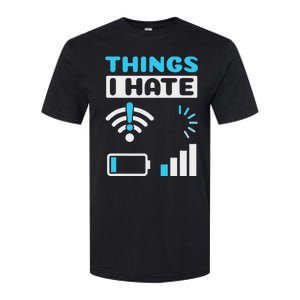 Hings I Hate Programmer Gamer Computer Nerd Softstyle CVC T-Shirt