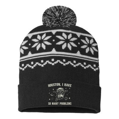 Houston I Have So Many Problems USA-Made Snowflake Beanie