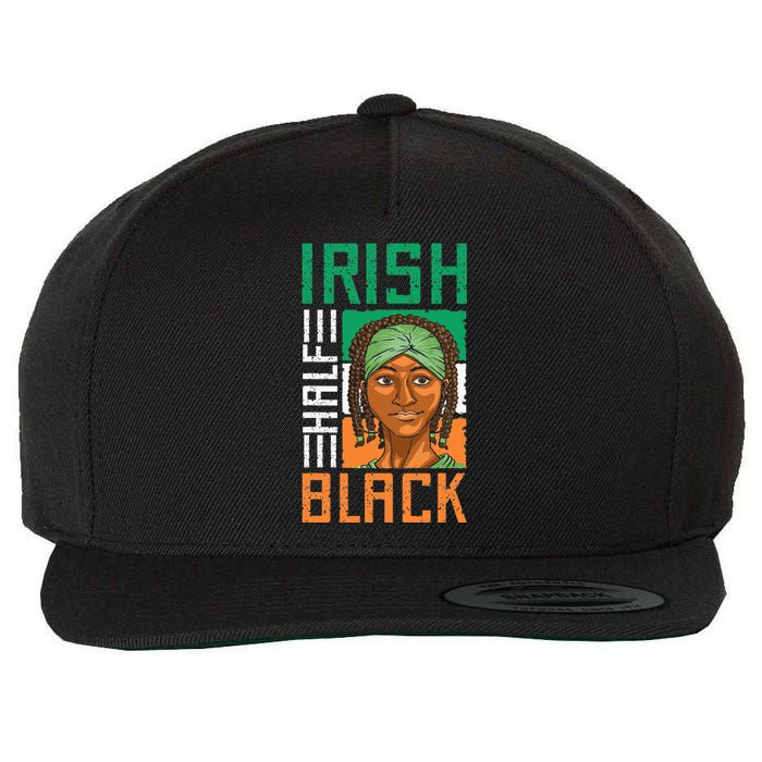 Half Irish Half French Drunk St Patrick Wool Snapback Cap