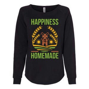 Happiness Is Homemade Womens California Wash Sweatshirt