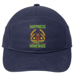 Happiness Is Homemade 7-Panel Snapback Hat