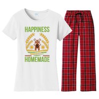 Happiness Is Homemade Women's Flannel Pajama Set