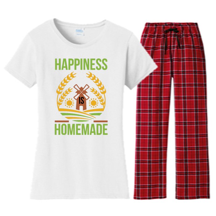 Happiness Is Homemade Women's Flannel Pajama Set