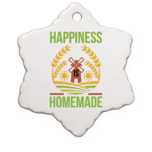 Happiness Is Homemade Ceramic Star Ornament