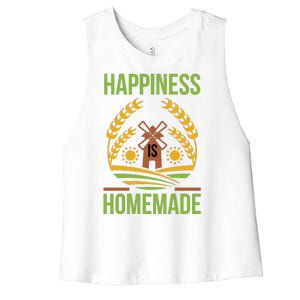 Happiness Is Homemade Women's Racerback Cropped Tank