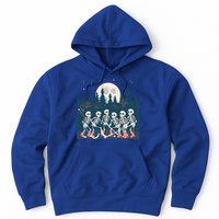 Halloween Ice Hockey Skeleton Hockey Team Gift Hoodie