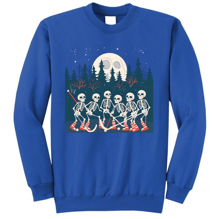 Halloween Ice Hockey Skeleton Hockey Team Gift Sweatshirt